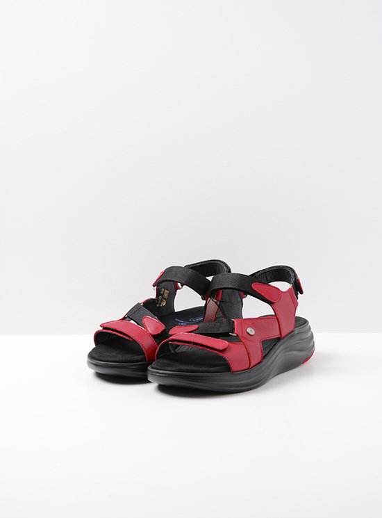 Sandales pour femmes Wolky Cirro cuir rouge