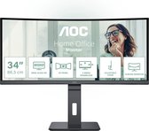 Screen size (inch) 34, Panel resolution 3440x1440, Refresh rate 100 Hz, Panel type VA, USB-C connectivity USB-C 3.2 x 1 (DP alt mode, upstream, power delivery up to 65 W), HDMI HDMI 2.0 x 1, Display Port DisplayPort 1.4 x 1