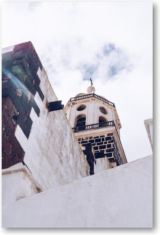 Kerk van onder - Lanzarote - Foto op Plexiglas 60x90