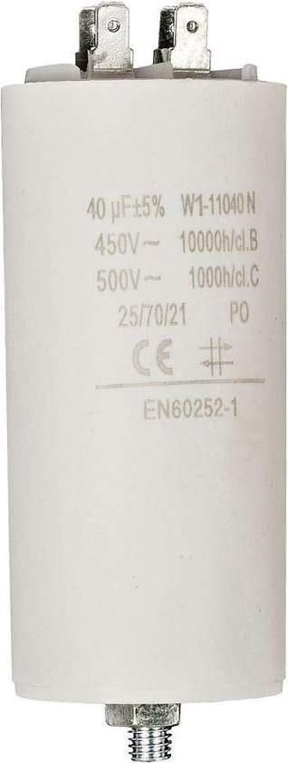 Fixapart W1-11040N Condensator 40.0uf / 450 V + Aarde