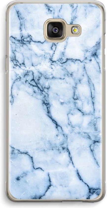 Dakloos uitblinken kalkoen Samsung Galaxy A5 (2016) Transparant Hoesje (Soft) - Blauw marmer | bol.com
