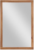 SHOWER DESIGN Rechthoekige spiegel met acacia houten lijst - 90 x 60 cm - SEPANG L 60 cm x H 90 cm x D 0.2 cm
