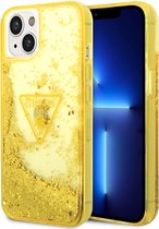 Guess Apple iPhone 14 Gouden TPU Back Cover Telefoonhoesje - Bescherming & Stijl