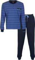 Paul Hopkins - Heren Pyjama - Gestreept - Blauw - Maat XL