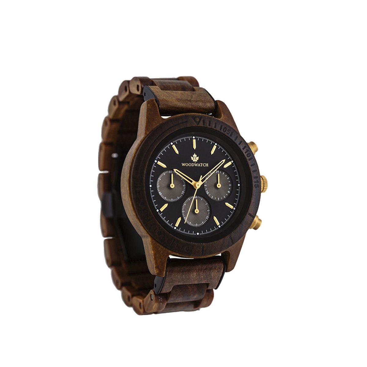 De officiële WoodWatch | Cosmic Night | Houten horloge heren