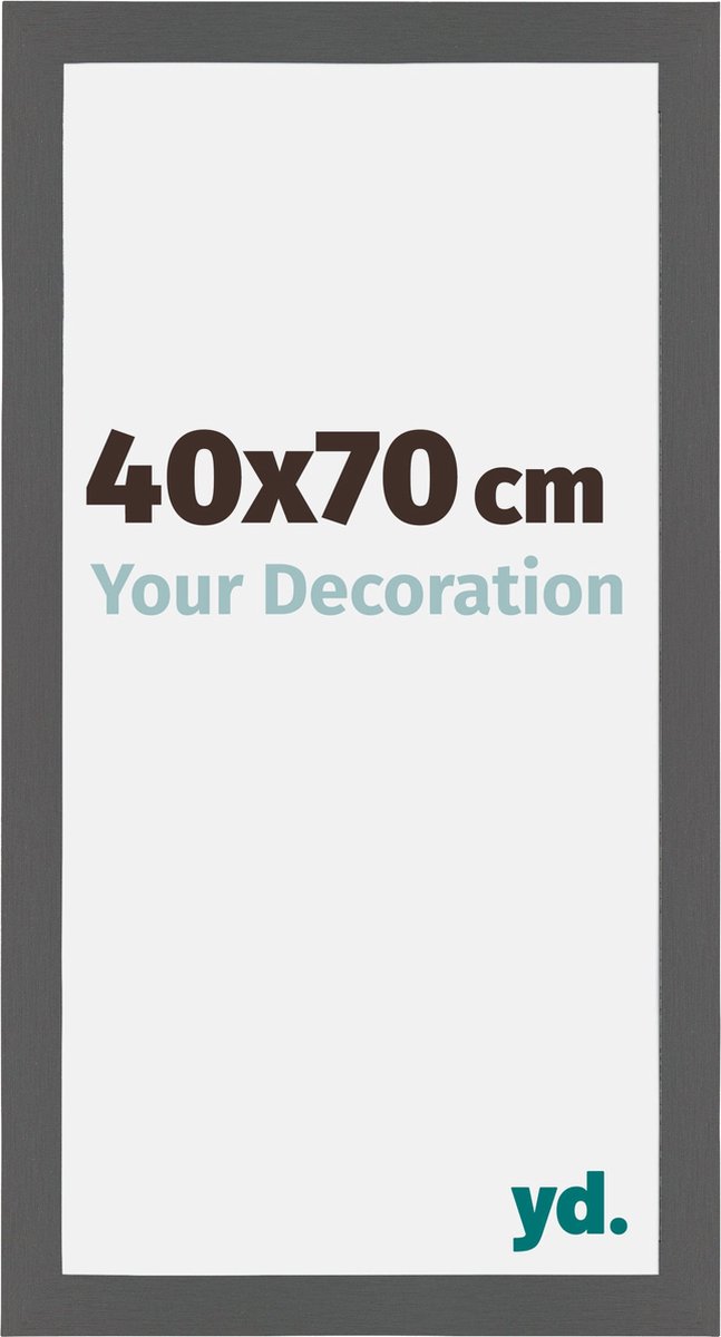 yd. Your Decoration - Fotolijst 40x70 cm - MDF - Antraciet - Mura