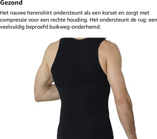 The Millennials Shapewear Shirt - Zwart - Taille M - Chemise de compression pour homme - Minceur - Look amincissant - Chemise Shapewear - sous-vêtement galbant pour enlever le ventre - Chemise Shapewear pour homme - débardeur sans couture