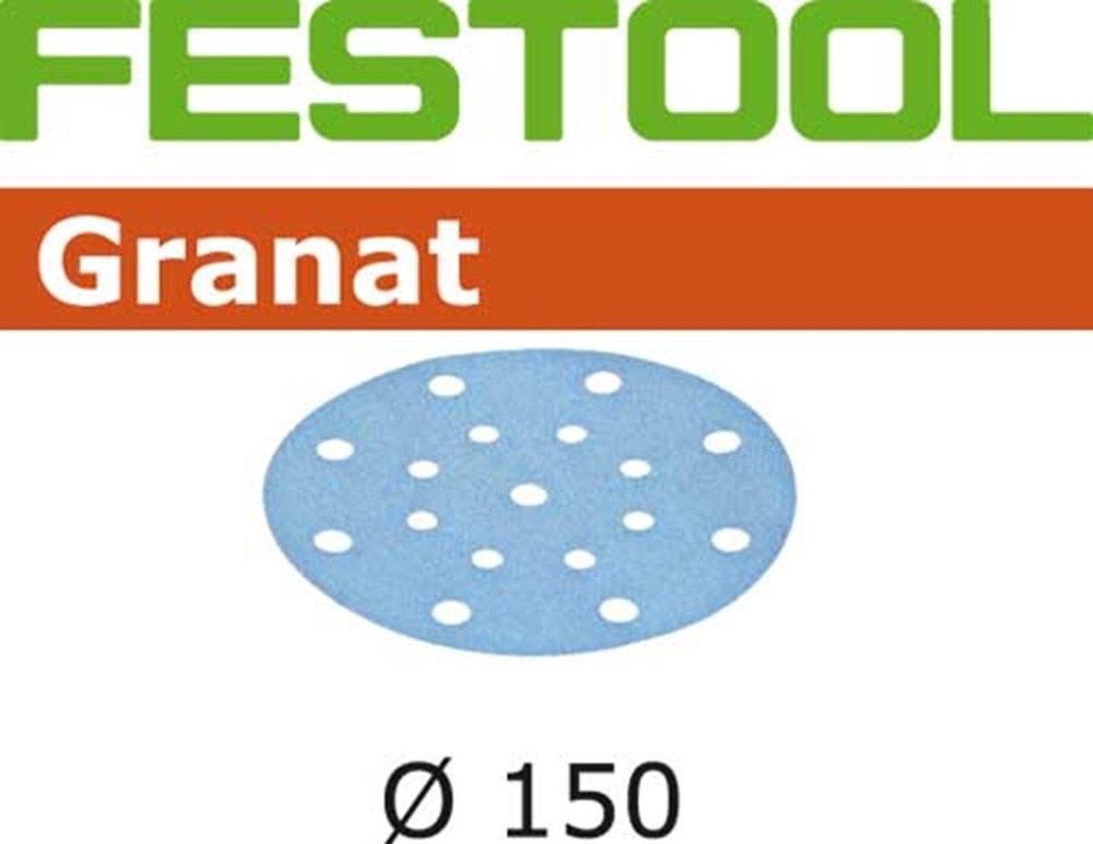 Festool 150mm schuurschijven(100x) granat k150 496980