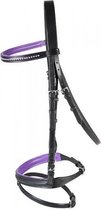 PFIFF trenshoofdstel ´Staines´ Shetty Zwart-lila