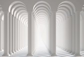 Fotobehang Columns Passage | XXL - 312cm x 219cm | 130g/m2 Vlies