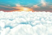 Fotobehang Sky Clouds Sunset | XXXL - 416cm x 254cm | 130g/m2 Vlies