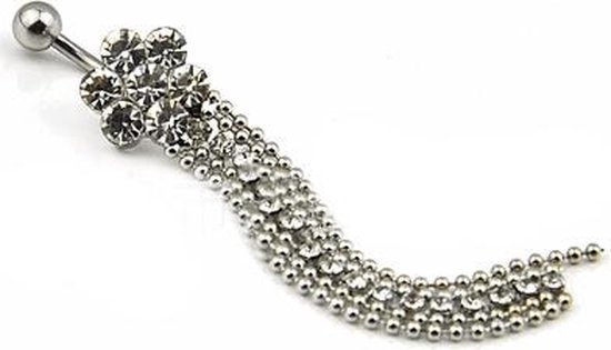 Zwangerschap navelpiercing met hanger it's a girl - The Mean Machine