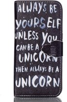 Always be a unicorn Samsung Galaxy S7 edge portemonnee hoesje