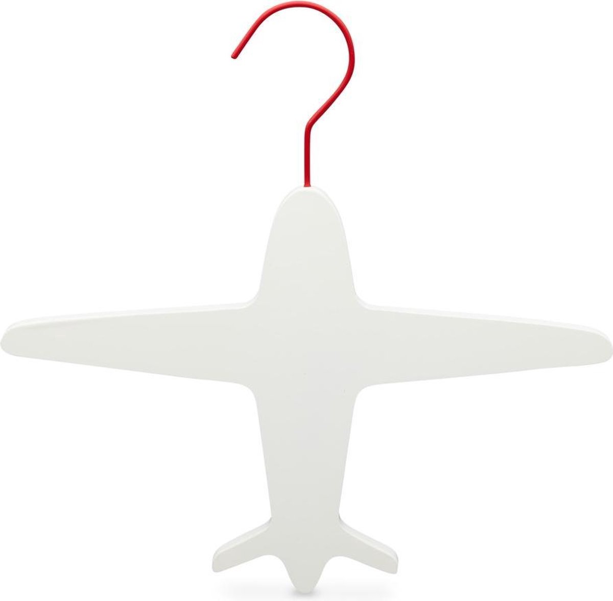 YourHanger baby kledinghangers airplane witte with rode hook kledinghangers