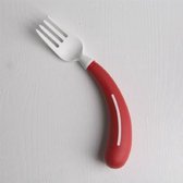Aangepast bestek - Scandinavisch design- vork rechts rood/wit