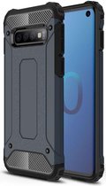 Samsung Galaxy S10 Hoesje Shock Proof Hybride Back Cover Donker Blauw