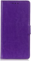 Samsung Galaxy A50 Book Case Hoesje Wallet Standaard Kunst Leer Paars
