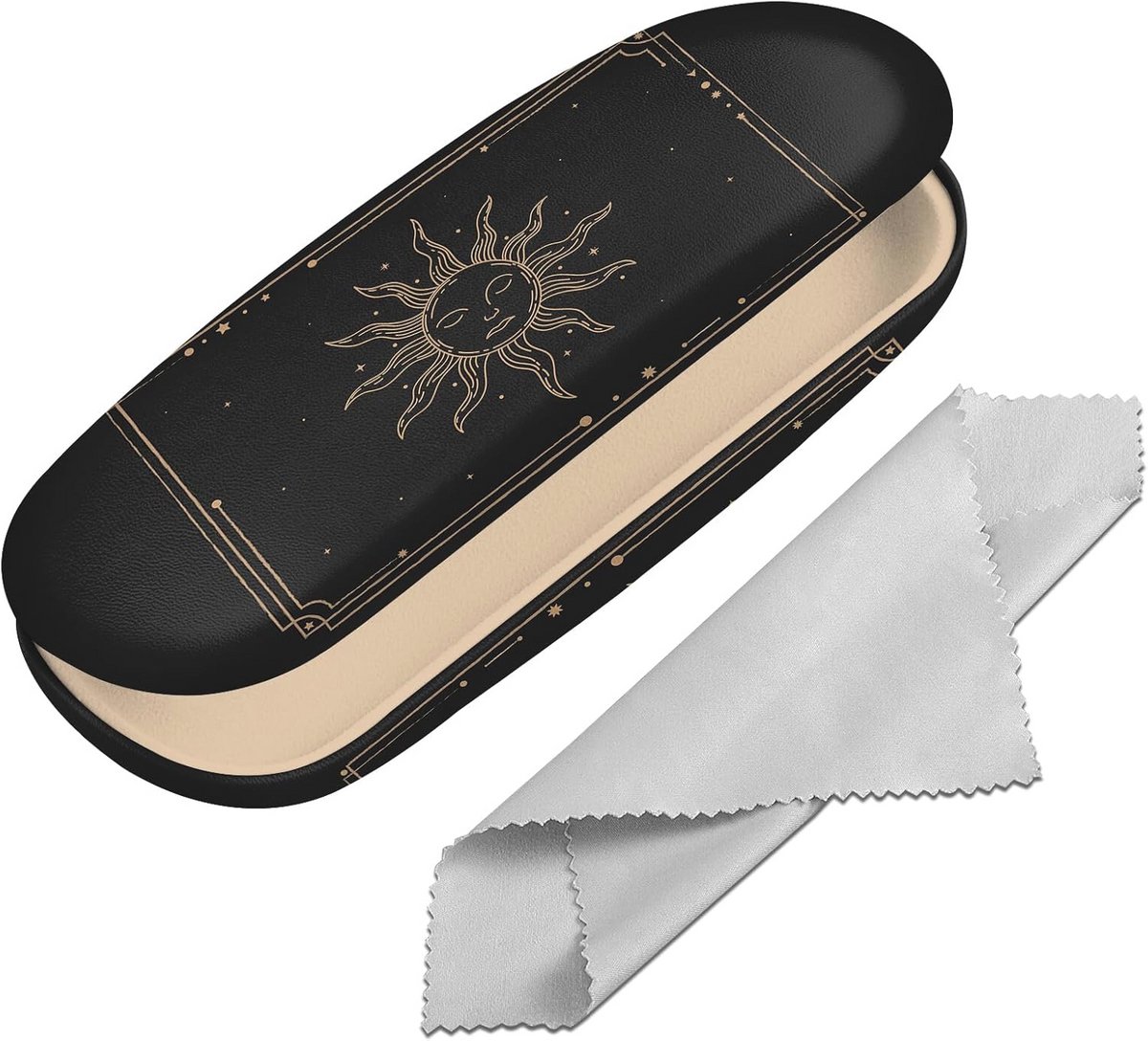 Hard Shell Brillenkoker met Reinigingsdoek voor Meisjes en Vrouwen