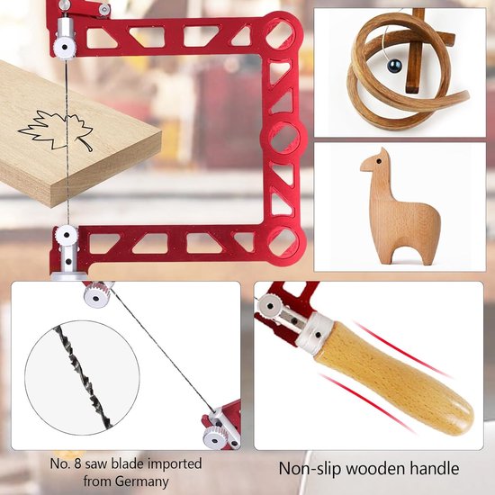 Snijtool Rond 5 Inch Scroll Saw - Carving Saw voor Houtbewerkers - Inclusief Blade ...
