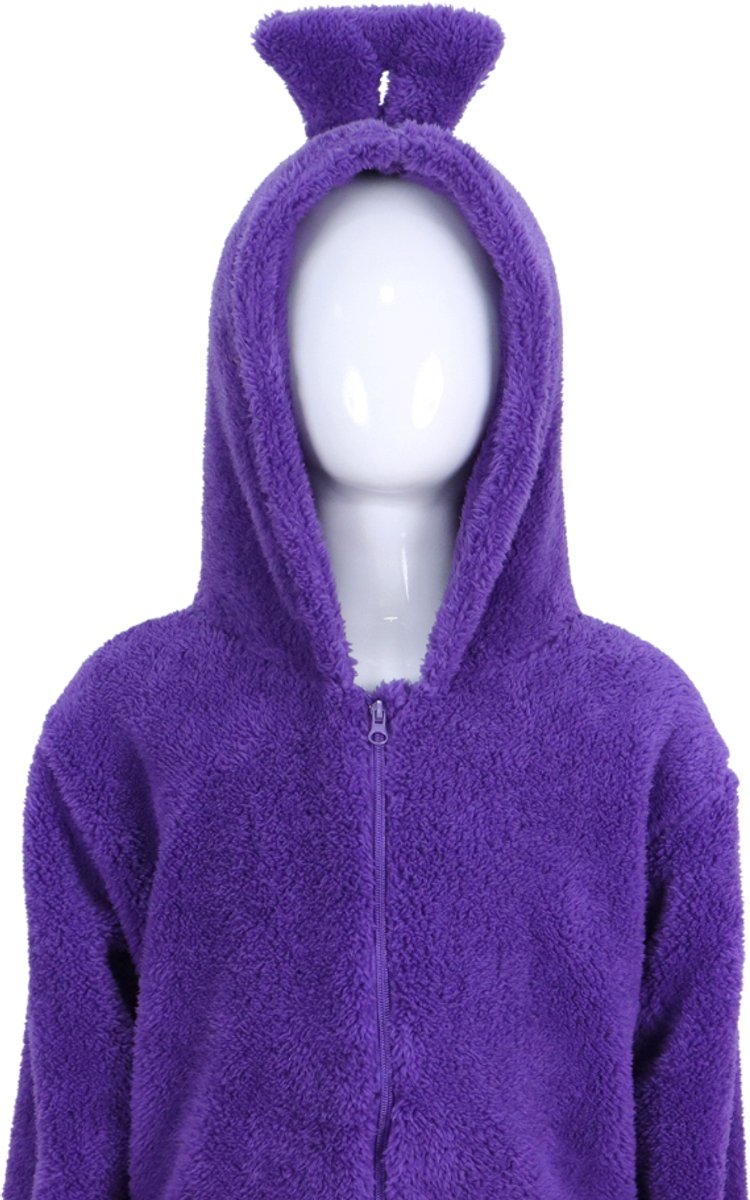 JOYAKIDS® Tele Onesie tinky Kinderen | Carnavalskleding Jongens & Meisjes | Verkleedkleren Meisje Jongen | Paars Verkleedkostuum Kids | Tubbie Kostuum Kind | Carnaval kleding | Verkleedkleding | Verkleed als | Groepskostuum | — afbeelding 8
