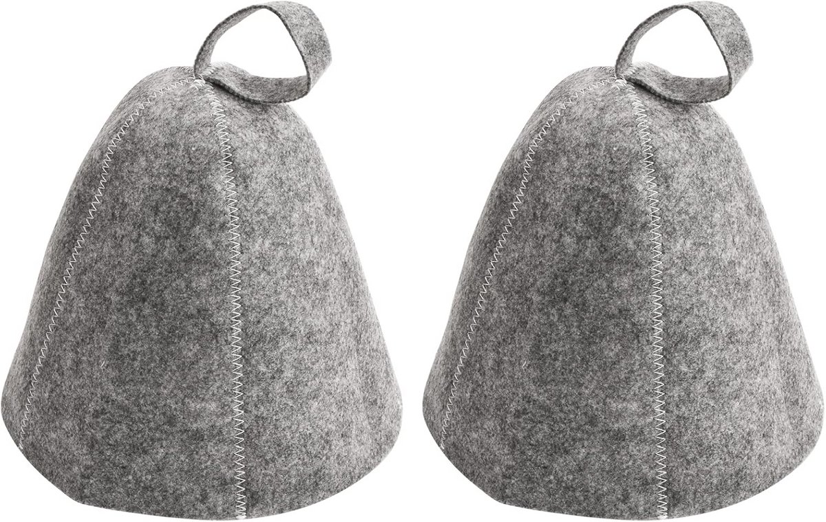Vilt Saunahoed - Saunamutsen, Hittebestendige Hoofdbedekking, Sauna-accessoires voor Dames en Heren (2 Stuks)