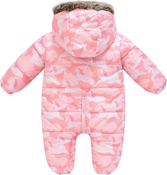 Warme Winter Baby Snowsuit Dikke Voering met Rits voor Jongens en Meisjes 60-110 cm — afbeelding 3