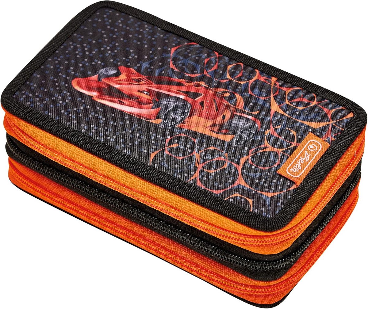 Uitgebreid 31-delig Etui met Cijfers en Motief - Oranje/Zwart Schooltas Accessoire