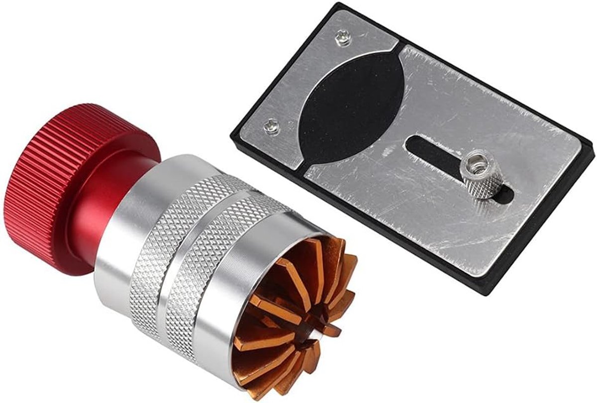 Professionele Horloge Plastic Kristal Lift Glazen Verwijderaar Invoeg Tool met Basis - Rood - Herstel Gereedschap - Horloge Accessoires