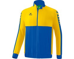 Erima Six Wings Presentatiejack Heren - New Royal / Geel | Maat: L