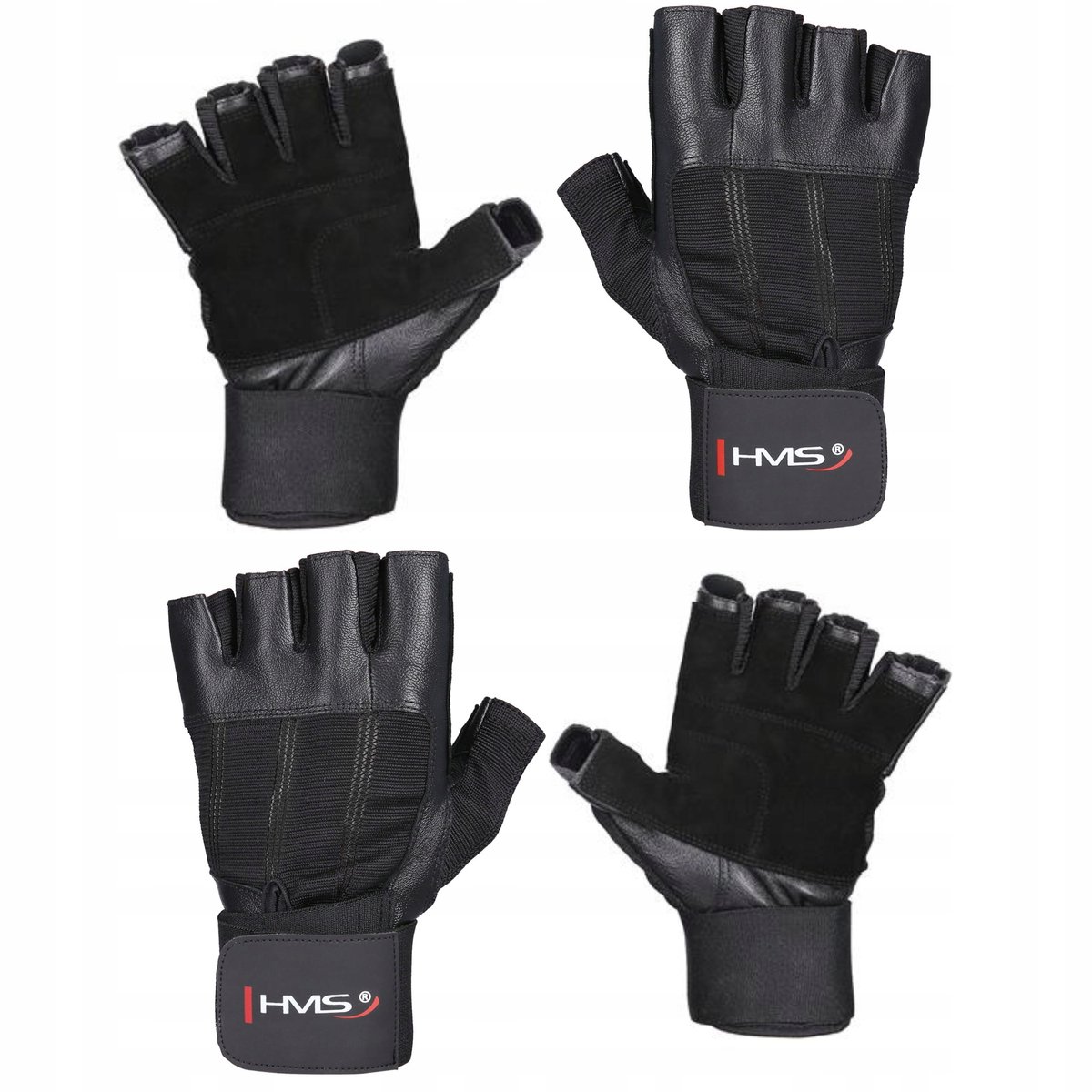 HMS Fitness & Krachttraining Handschoenschoenen Leer - Maat S