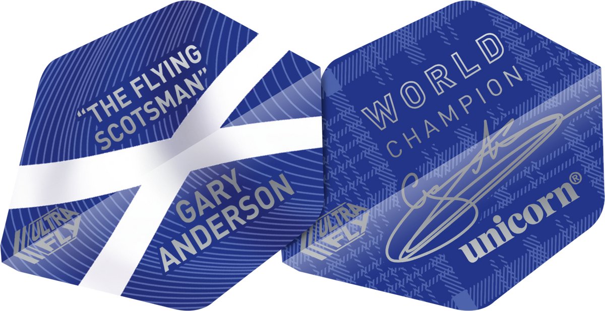 Unicorn UltraFly Blue Gary Anderson AR2 - Dart Flights