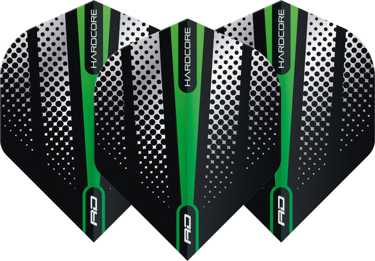 Red Dragon Hardcore Radical Green Flash - Dart Flights