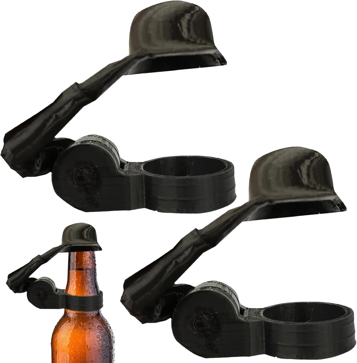 Pack of 2 Beer Bottle Helmet voor Soldaten - Herbruikbaar - Grappig - Stofdicht - Decorati