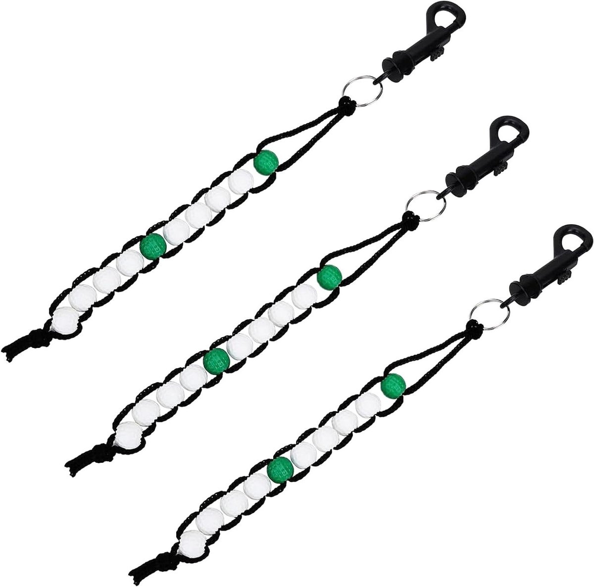 CSGoods - Golfteller Set van 3 stuks voor Mannen en Vrouwen - Slagmeter voor Golf Outdoors