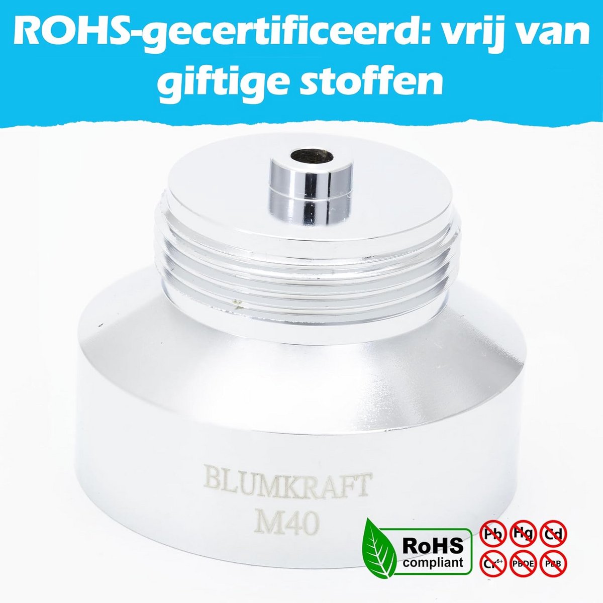 BLUMKRAFT 2 Stück Metall Adapter für BRAUKMANN OVENTROP und PRUSS Heizkörper M40 x 1,5 (Prototyp) auf M30 x 1,5 für Thermostat/Thermostatkopf M30 x 1,5 männlich. Neues Modell Juni 2025