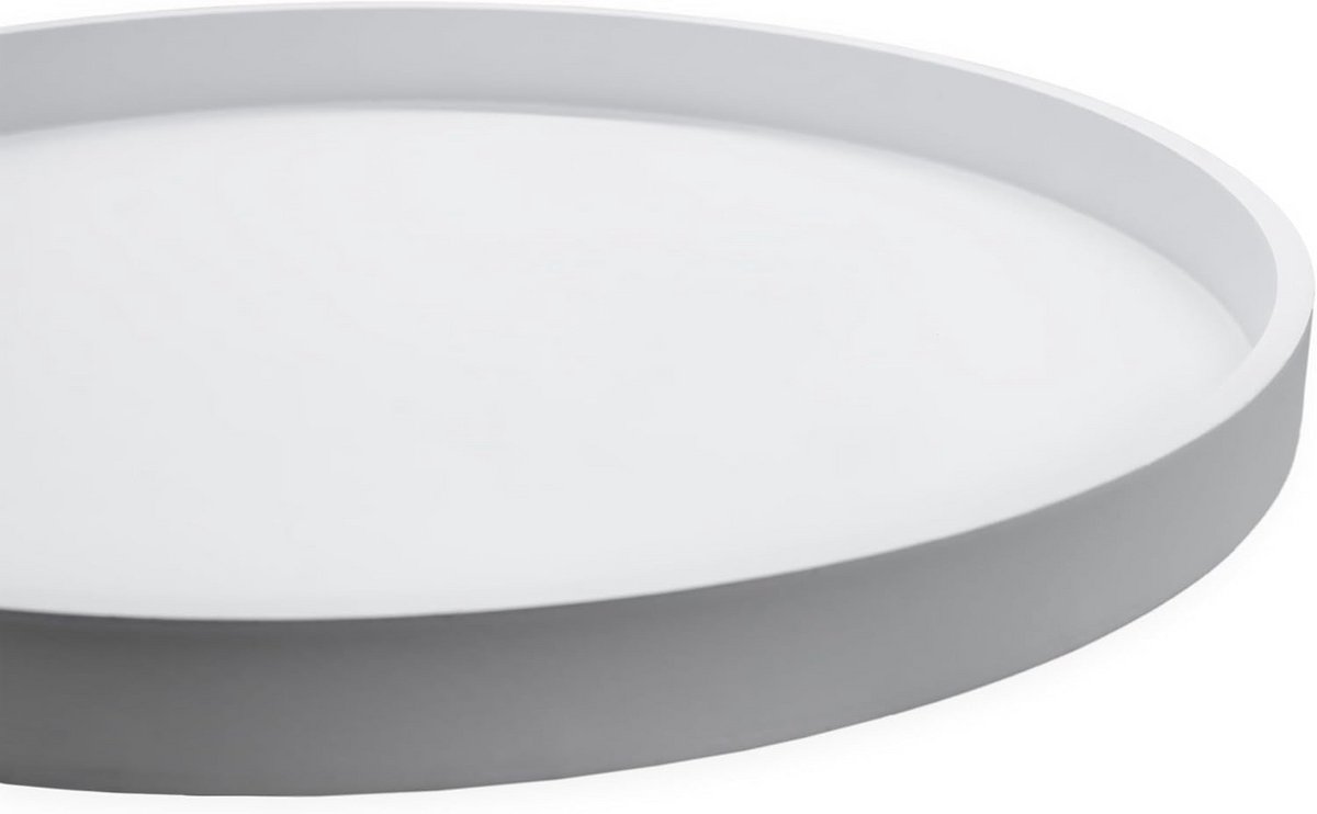 XL Decoratief Rond Dienblad op Poten 38cm Wit Houten Plateau — cadeau in Wonen & Interieur - foto 6