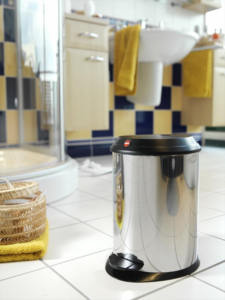 Ronde RVS Pedaalemmer 4 Liter met Deksel - Geurtdicht en Stabiel