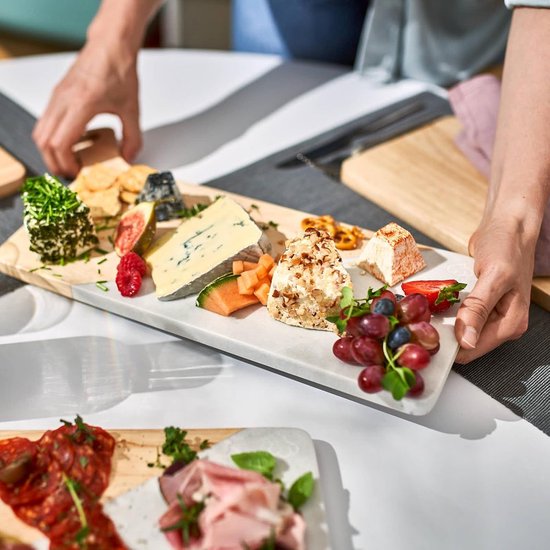 Inscrip Leistenen serveerplaat, voor steak en grillservies, kaasplank