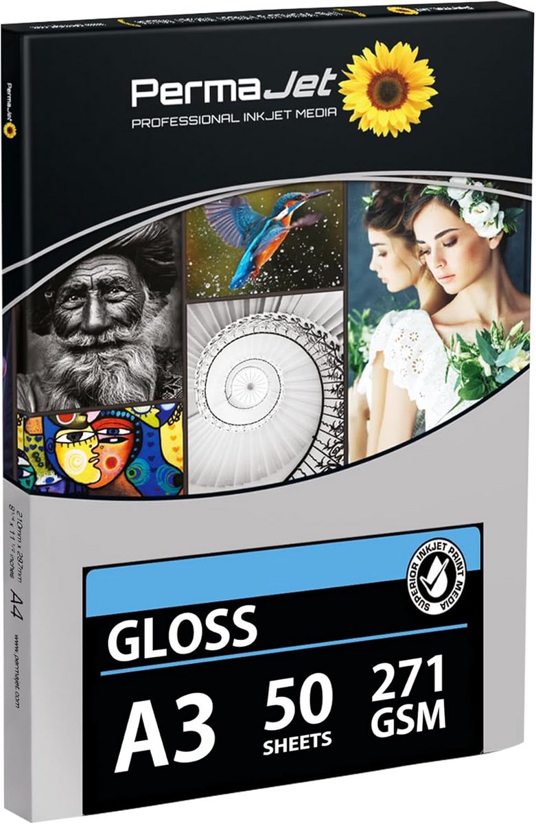 271gr Hoogglans Inkjet Fotopapier A3 voor Levendige Afdrukken