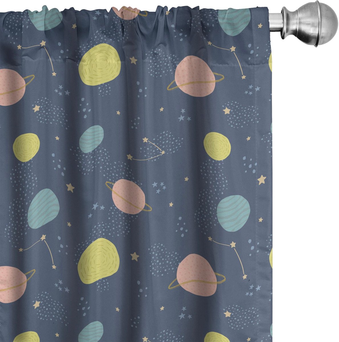 ABAKUHAUS Ruimtegordijnen – 2x75x245 cm – Microvezel – Schiefer-Blau Multicolor