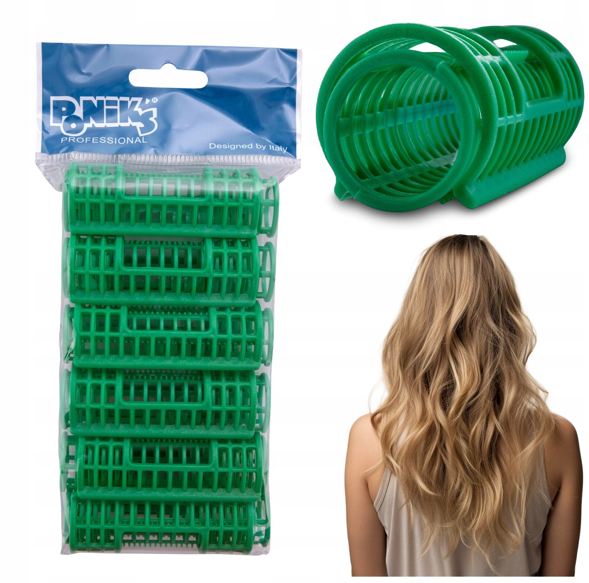 Poniks Lokken Haarrollers - Met Klem - 23mm 6 stuks