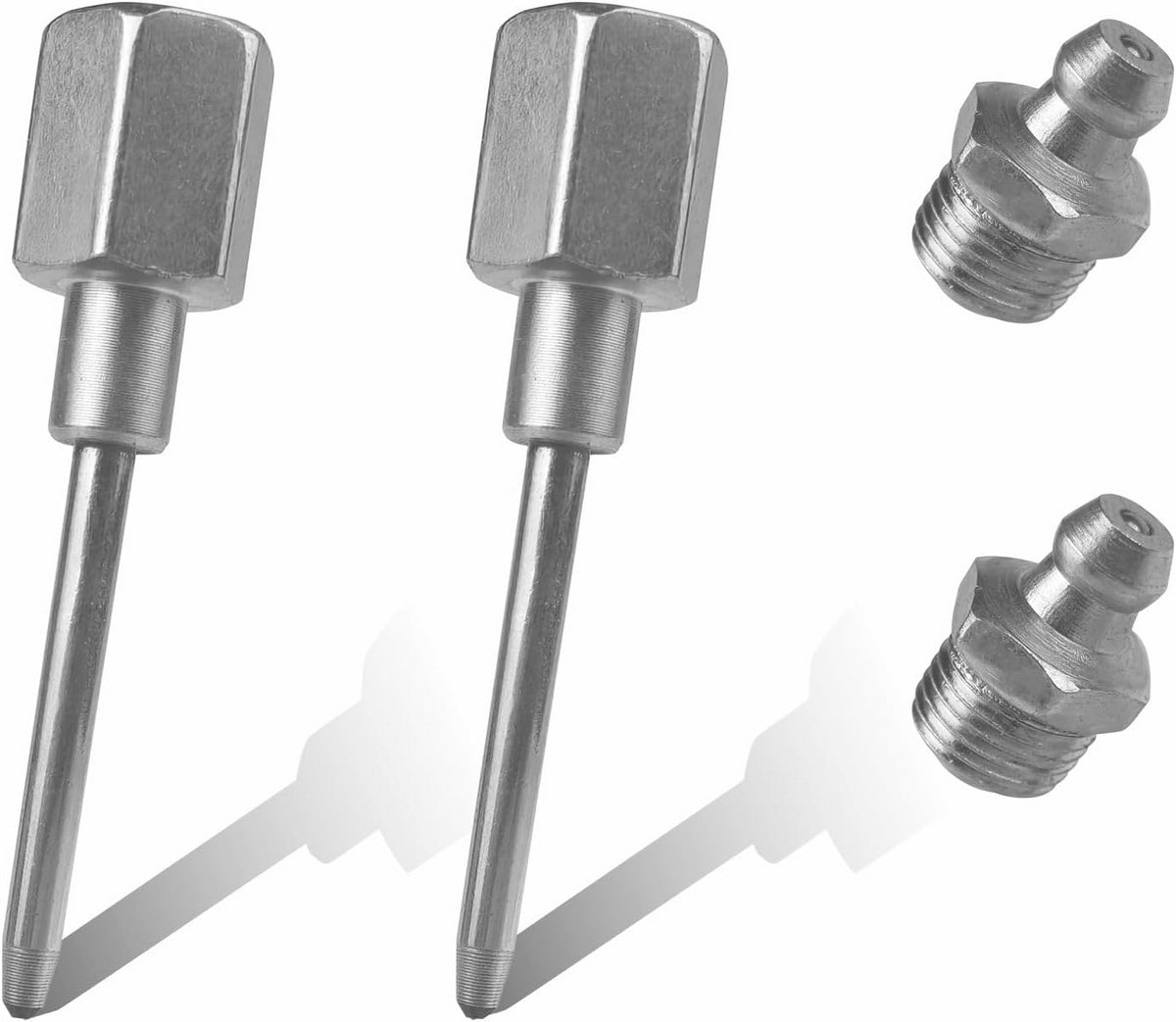 2-Pack Vetspuit Verlengstukken met Smalle Naaldadapter en NPT Schroefdraad