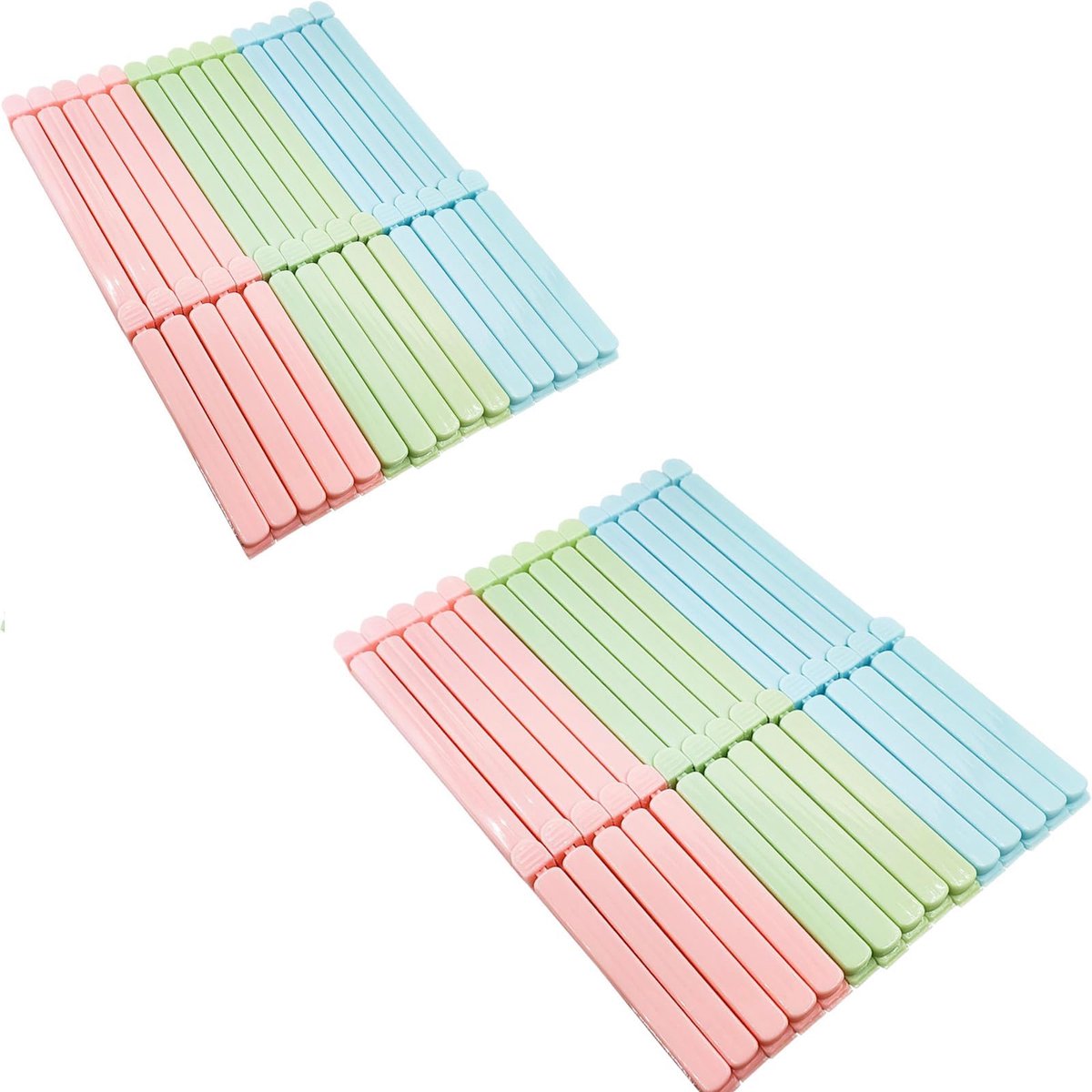 IMPERATORIS® Zakklemmen - Vershoudclips - Klemmen voor Voedselzakken - Luchtdicht Afsluiten - Diepvriesbestendig - Verschillende Maten - 60 Stuks