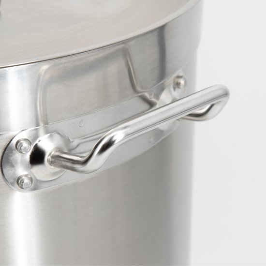HCB® Professionele Soeppan - 20 Liter - Geschikt Voor Inductie, Gas En Elektrisch Rvs O315 Cm X H315 Cm 41 Kg