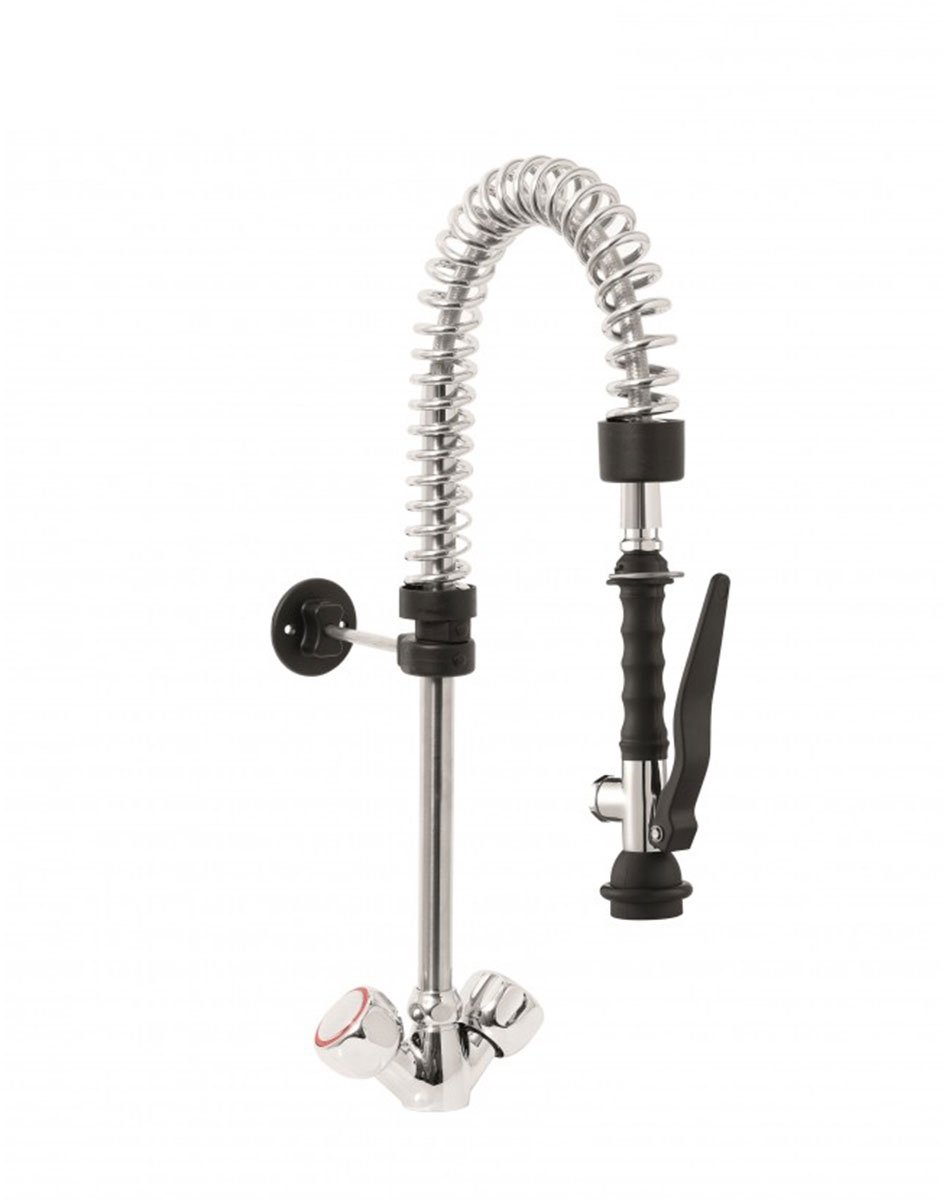 Monolith® - Professionele Horeca kraan - Voorspoeldouche - mengkraan - RVS / INOX spoelkraan - 25x14x45 cm (DxBxH) - 4 kg - 6792