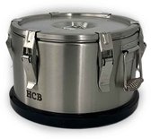 HCB® - Professionele Horeca Geïsoleerde container - draagbaar - 10 liter - RVS / INOX - 36x36x23 cm (DxBxH) - 6 kg - 1367