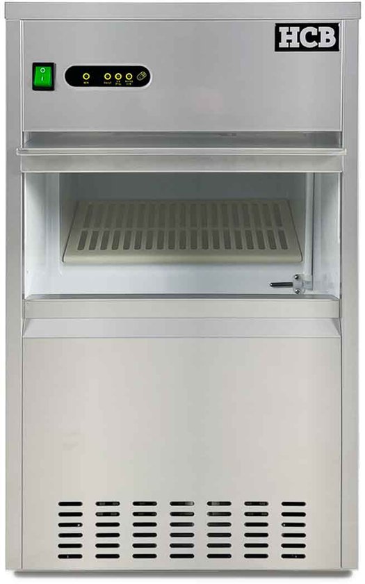 HCB® - Professionele Horeca IJsblokjesmachine - 30 kg p/d - RVS / INOX - 230V - IJsblokjes machine - 51x39.8x62.5 cm (DxBxH) - 26 kg - 2982 van Merkloos — afbeelding 4