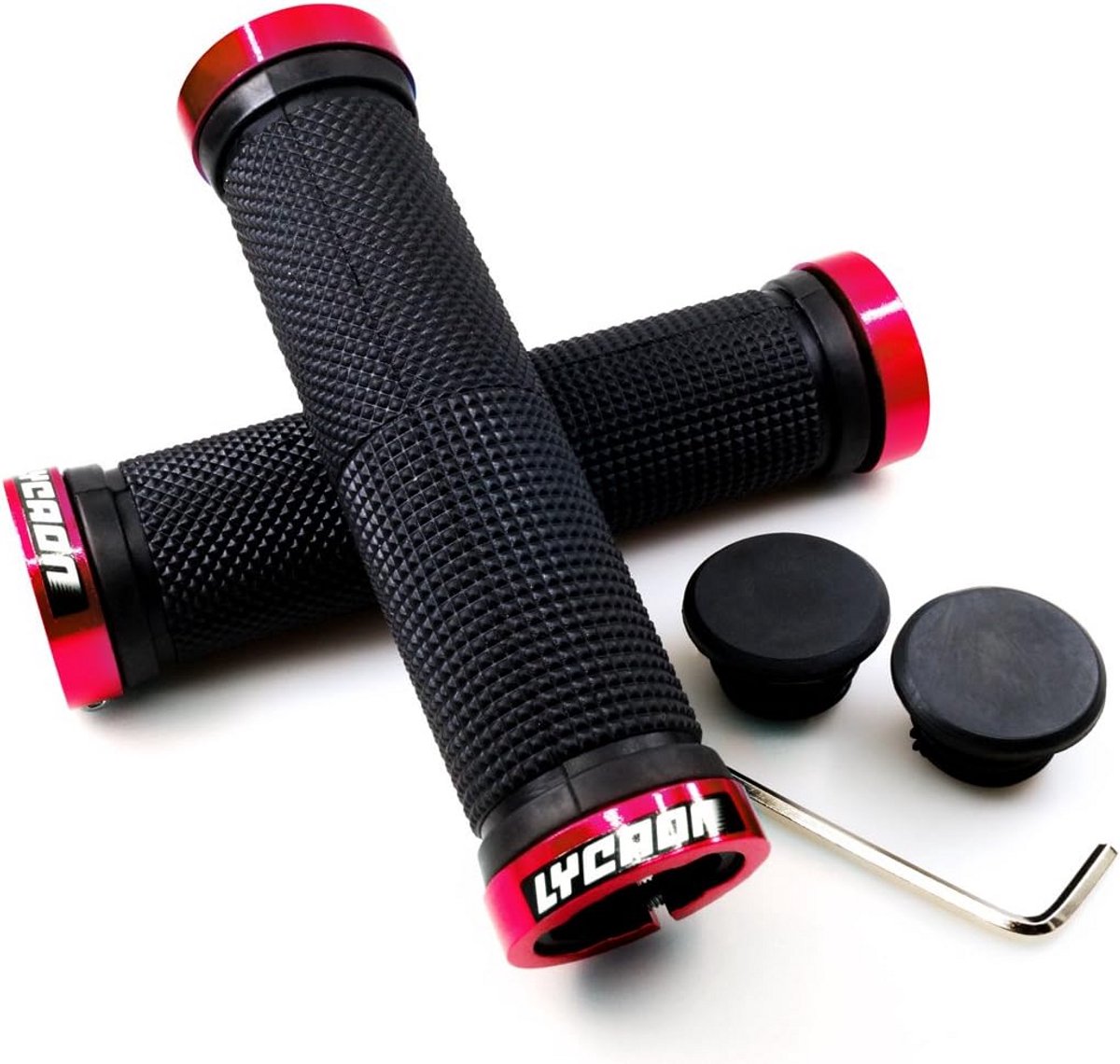 Antislip Fietsstuurhandvatten met Aluminium Slot voor Mountainbike, Racefiets en Scooter