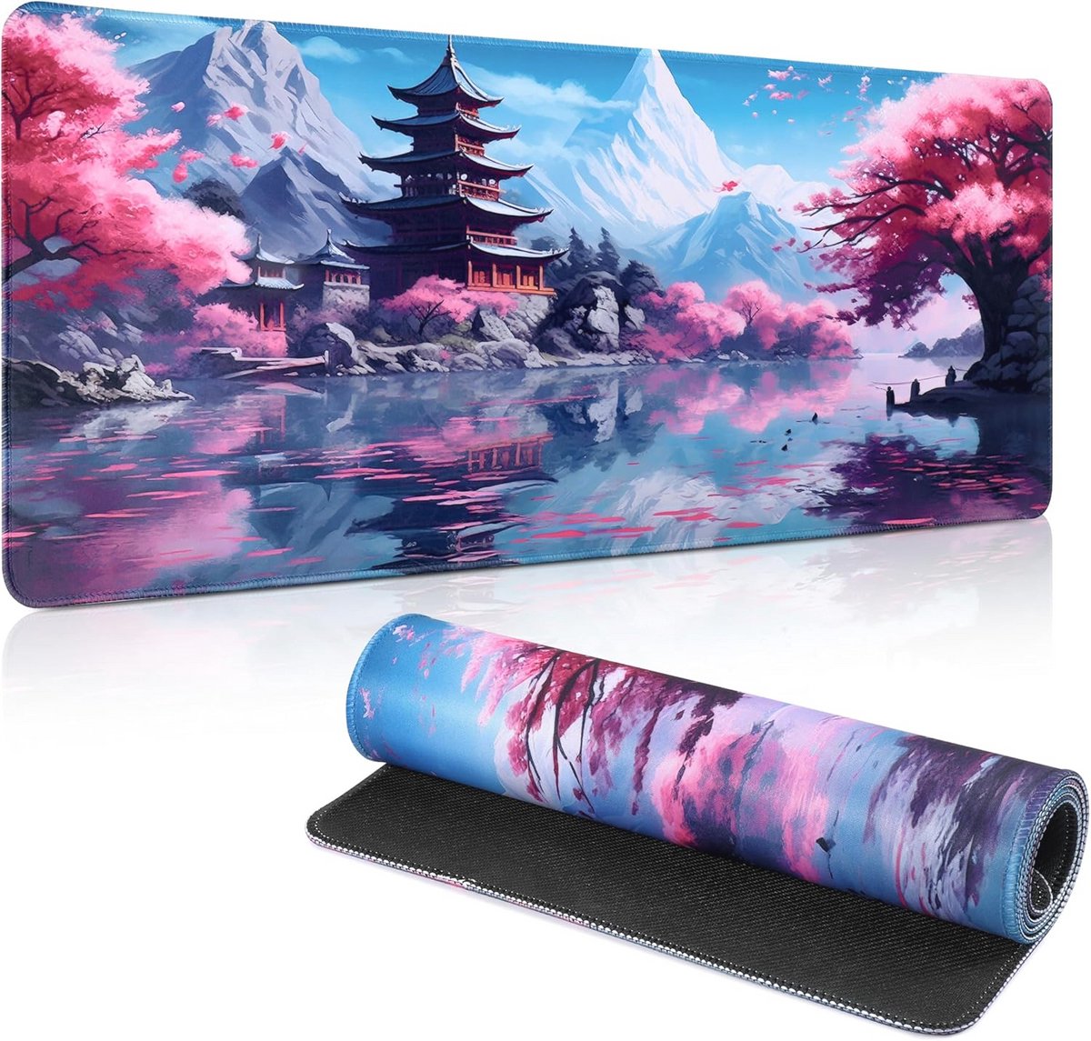 Verlengde Antislip Muismat 80 x 30 cm voor Kantoor en Gaming - Waterdicht Bureauonderlegger met Rubberen Basis