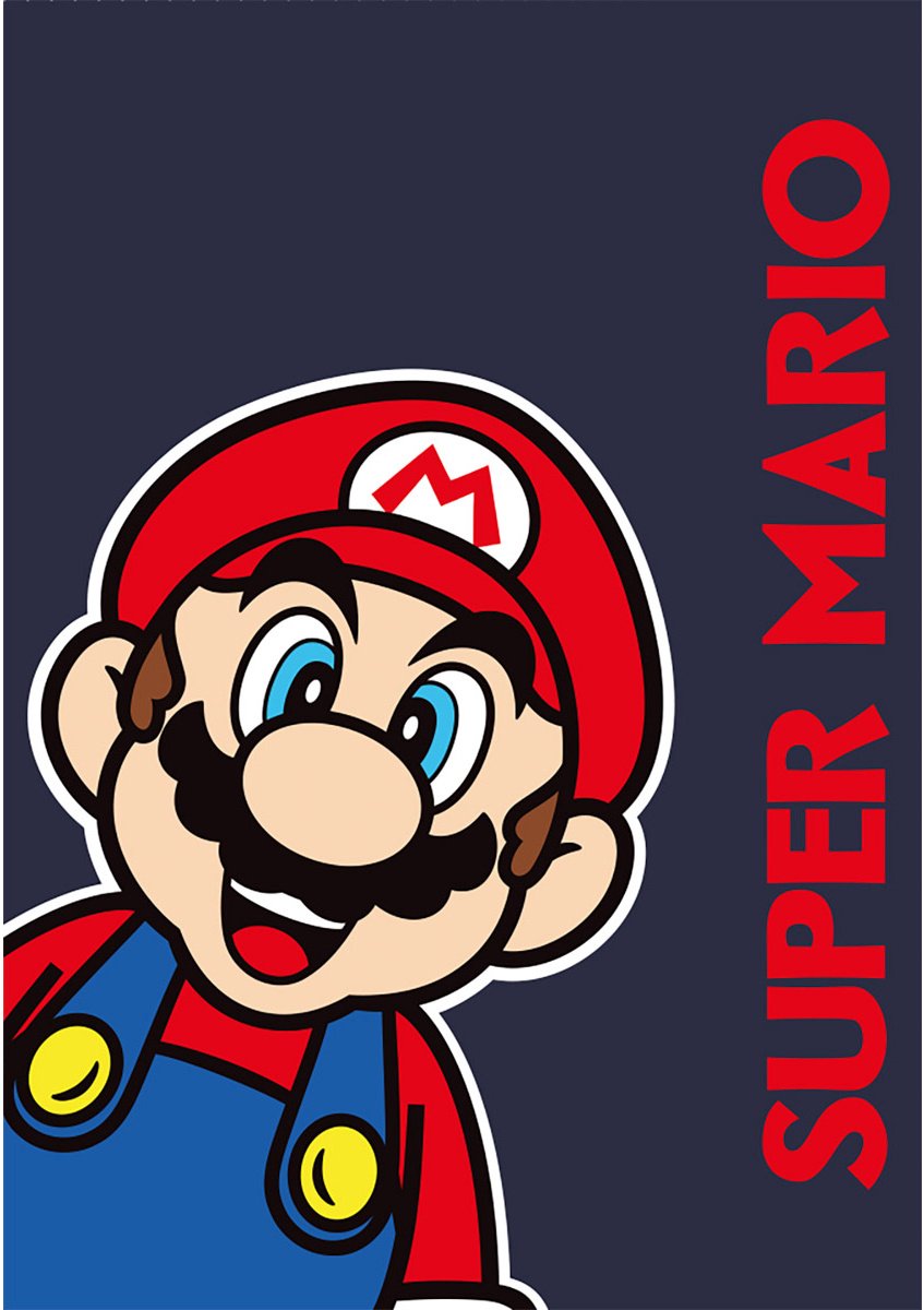 Super Mario Fleeceplaid Okey - 100 x 140 cm - Polyester